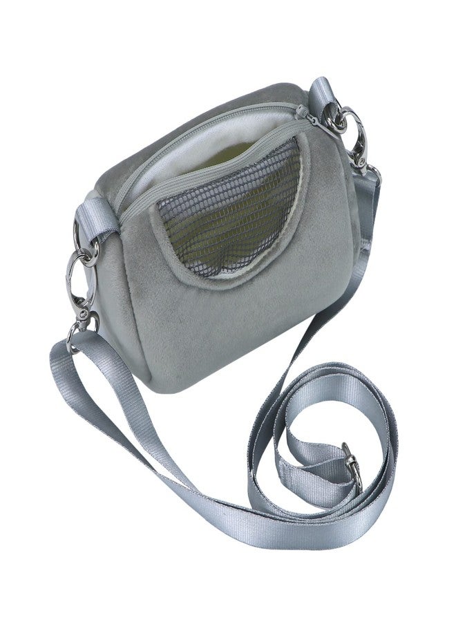 Litewoo Hamster Travel Carrier Portable Outgoing Breathable with Adjustable Shoulder Strap Pet Carrying Bag for Sugar Glider Hamster Rat Chipmunk - Image 5